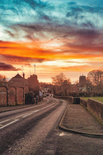 Sunset over Cavendish Road Sunset over Cavendish Road