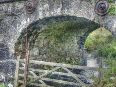 Gated bridge on Dartmoor 