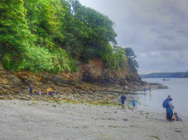 Beach at Glendurgan, Cornwall Beach at Glendurgan, Cornwall