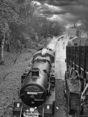 Steams up Santa monochrome Steams up Santa monochrome