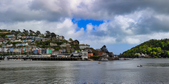 Panoramic view of Kingswear from Dartmouth. Panoramic view of Kingswear from Dartmouth.