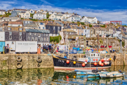 Fishing boat at Mevagissey Fishing boat at Mevagissey