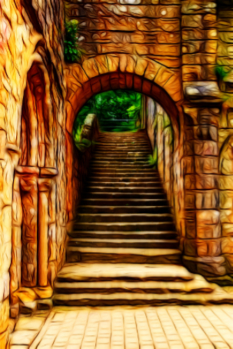 Stone stairway Stone stairway
