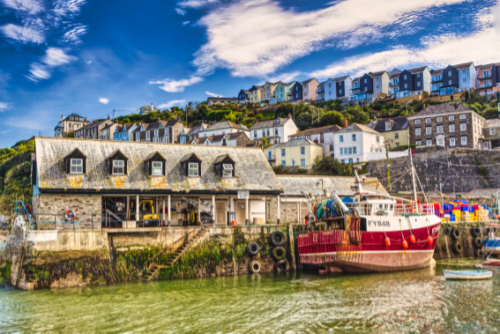Fishing boat at Mevagissey Fishing boat at Mevagissey