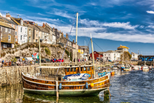 Fishing boat at Mevagissey Fishing boat at Mevagissey
