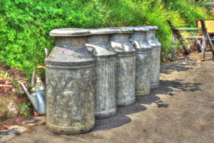 Old milkchurns at Bodmin station Old milkchurns at Bodmin station