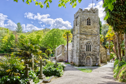 Church at St Just in Roseland Church at St Just in Roseland